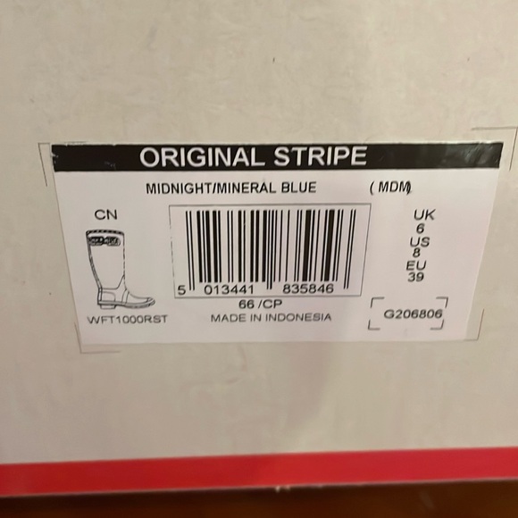 Hunter Original Stripe Rain Boots - Picture 8 of 10